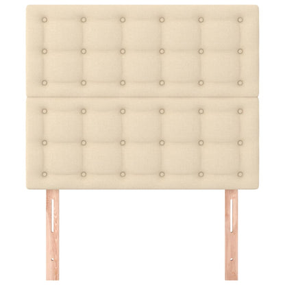 Testiera Crema 100x5x118/128 cm Tessuto