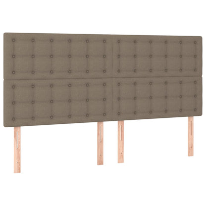 Testiere 4 pz Tortora 80x5x78/88 cm in Tessuto