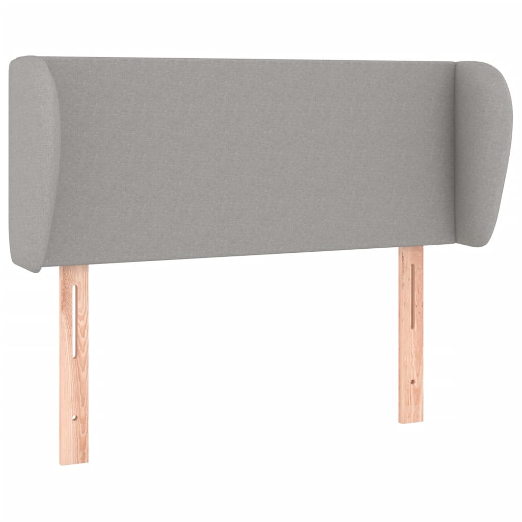 Testiera ad Orecchio Grigio Chiaro 83x23x78/88 cm in Tessuto