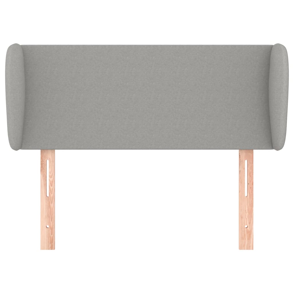 Testiera ad Orecchio Grigio Chiaro 83x23x78/88 cm in Tessuto