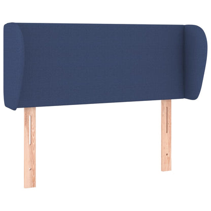 Testiera ad Orecchio Blu 93x23x78/88 cm in Tessuto