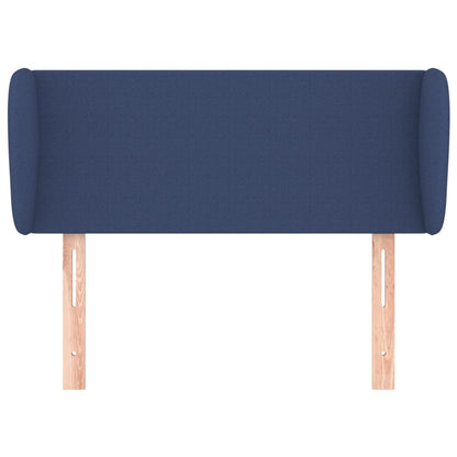 Testiera ad Orecchio Blu 93x23x78/88 cm in Tessuto