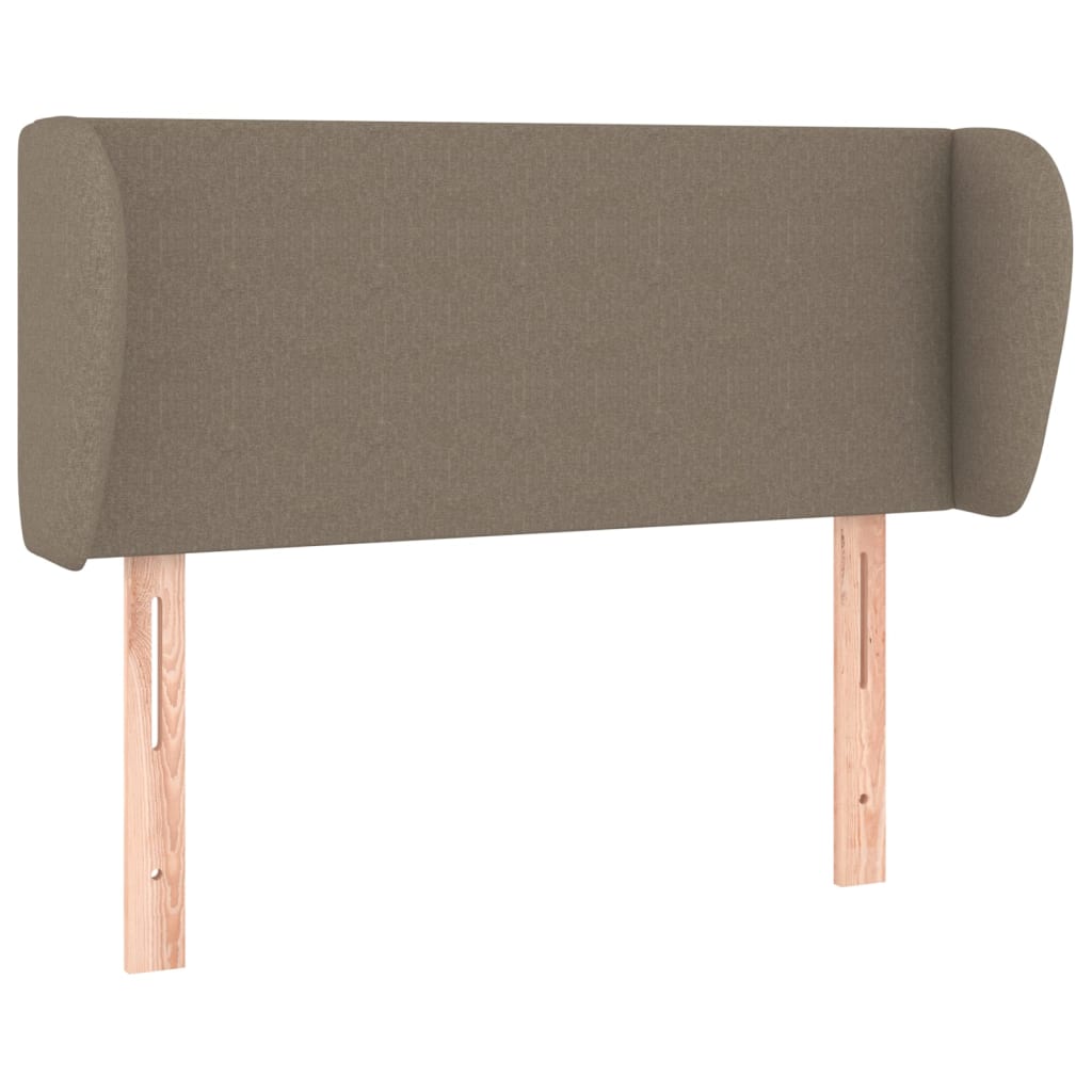 Testiera ad Orecchio Tortora 103x23x78/88 cm in Tessuto