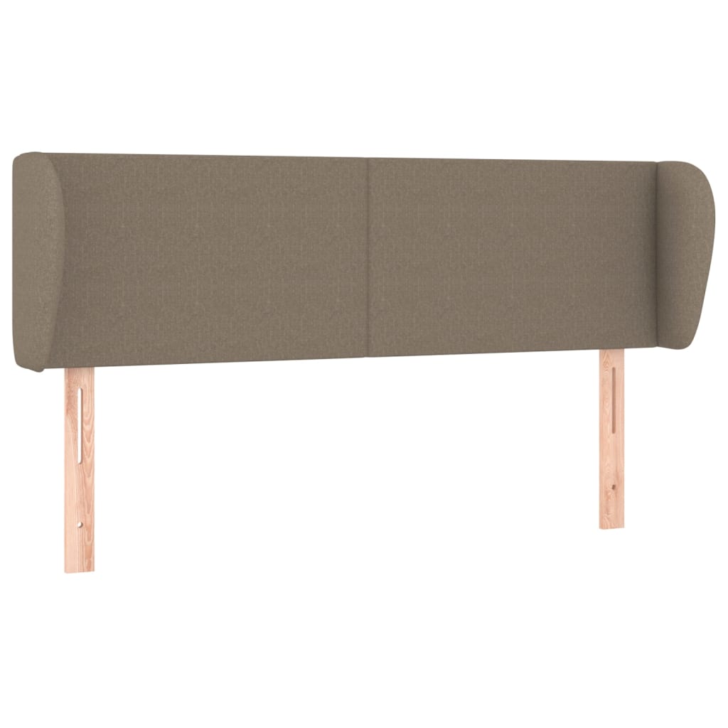 Testiera ad Orecchio Tortora 147x23x78/88 cm in Tessuto