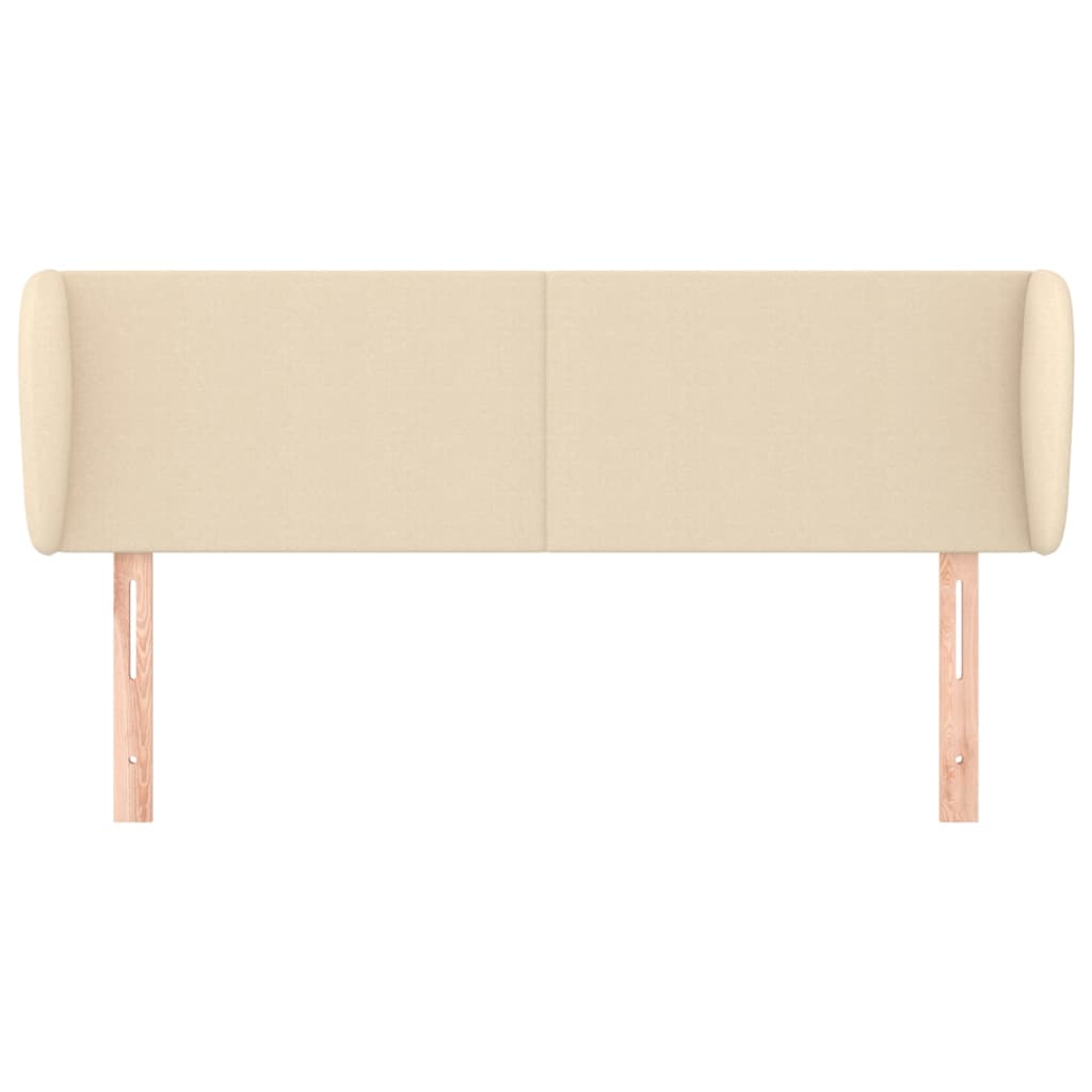 Testiera ad Orecchio Crema 147x23x78/88 cm in Tessuto