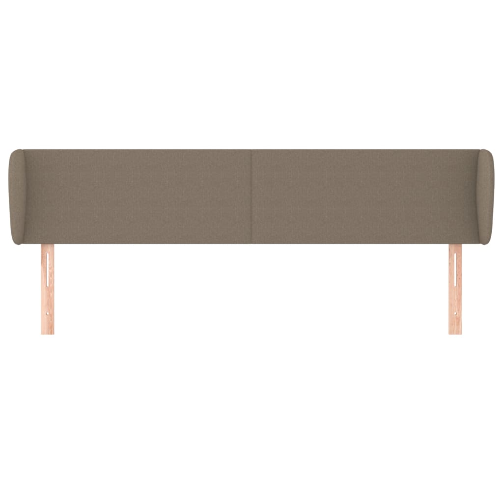 Testiera ad Orecchio Tortora 183x23x78/88 cm in Tessuto