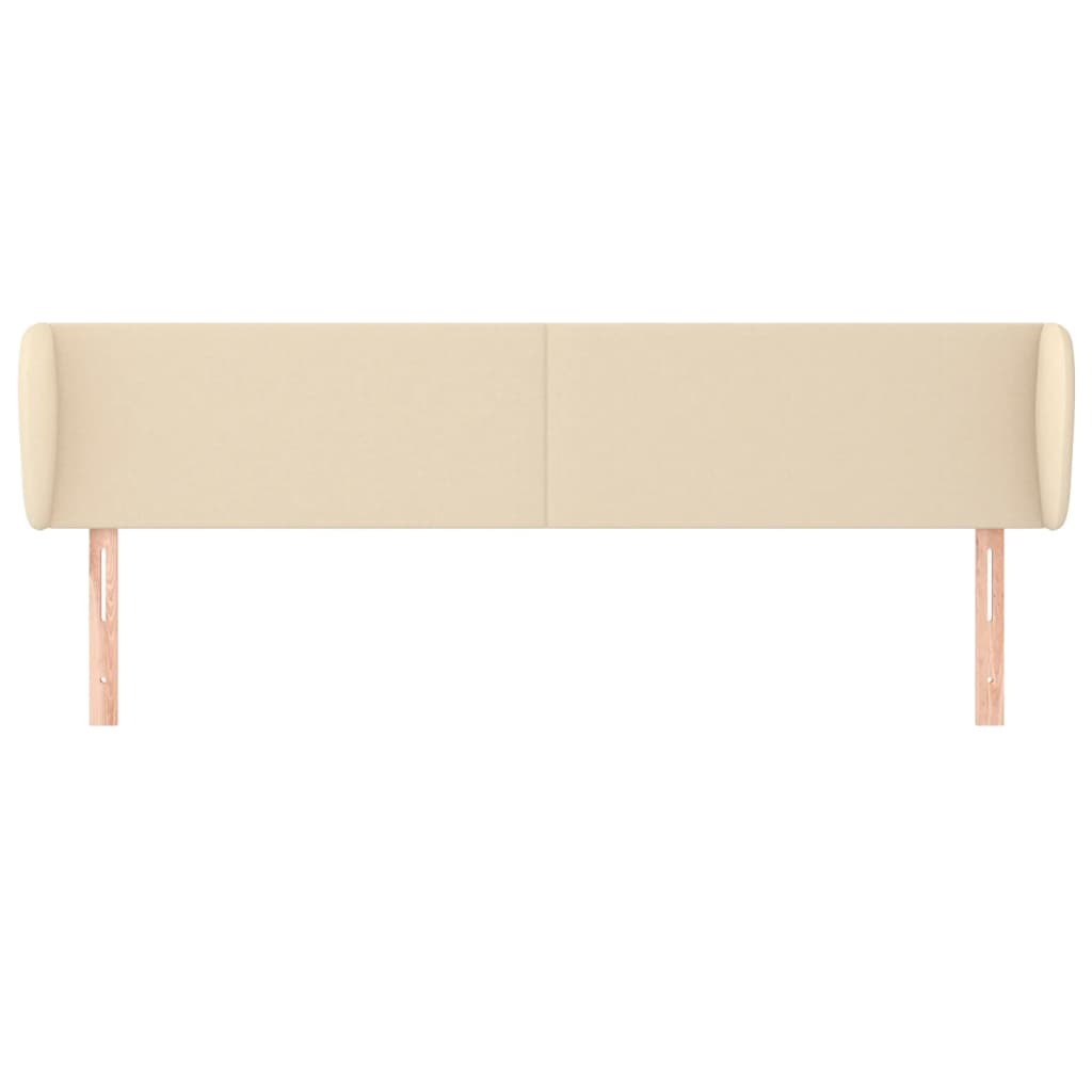 Testiera ad Orecchio Crema 183x23x78/88 cm in Tessuto