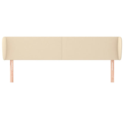 Testiera ad Orecchio Crema 183x23x78/88 cm in Tessuto