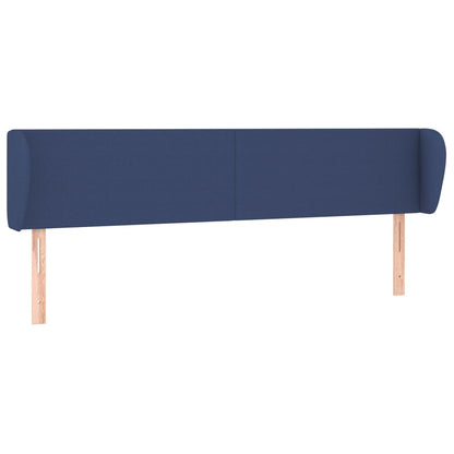 Testiera ad Orecchio Blu 183x23x78/88 cm in Tessuto