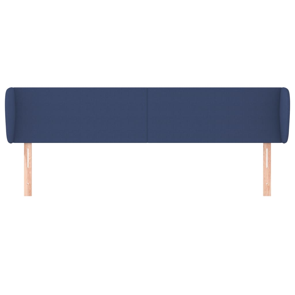 Testiera ad Orecchio Blu 183x23x78/88 cm in Tessuto