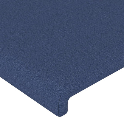 Testiera ad Orecchio Blu 183x23x78/88 cm in Tessuto