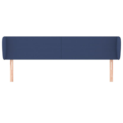 Testiera ad Orecchio Blu 203x23x78/88cm in Tessuto
