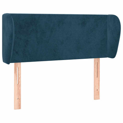 Testiera ad Orecchio Blu Scuro 83x23x78/88 cm in Velluto