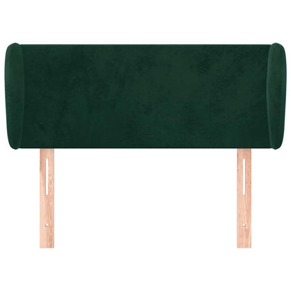 Testiera ad Orecchio Verde Scuro 93x23x78/88 cm in Velluto