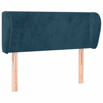 Testiera ad Orecchio Blu Scuro 103x23x78/88 cm in Velluto