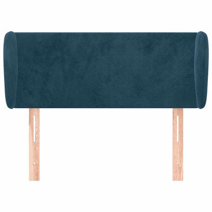 Testiera ad Orecchio Blu Scuro 103x23x78/88 cm in Velluto