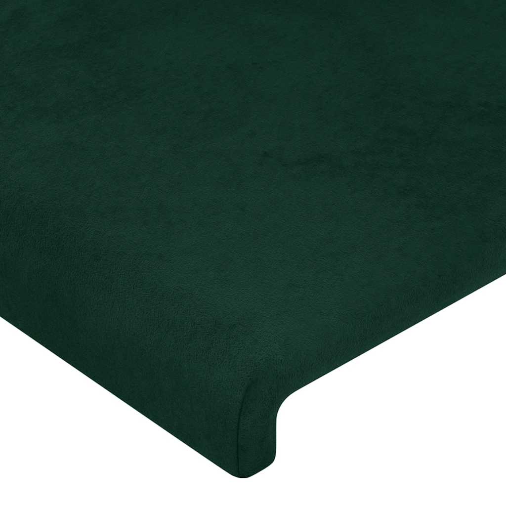 Testiera ad Orecchio Verde Scuro 183x23x78/88 cm in Velluto