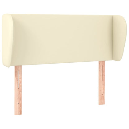 Testiera ad Orecchio Crema 93x23x78/88 cm in Similpelle