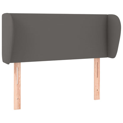 Testiera ad Orecchio Grigia 93x23x78/88 cm in Similpelle