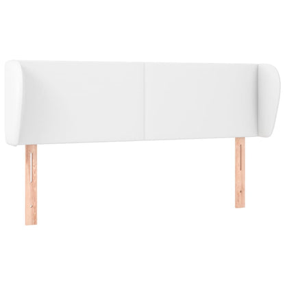 Testiera ad Orecchio Bianca 147x23x78/88 cm in Similpelle