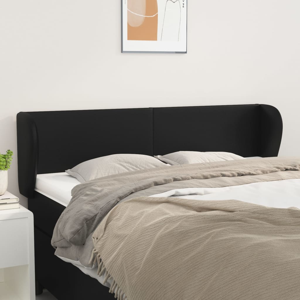 Testiera ad Orecchio Grigio 147x23x78/88 cm in Similpelle