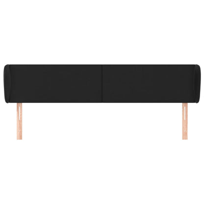 Testiera ad Orecchio Nera 163x23x78/88 cm in Similpelle