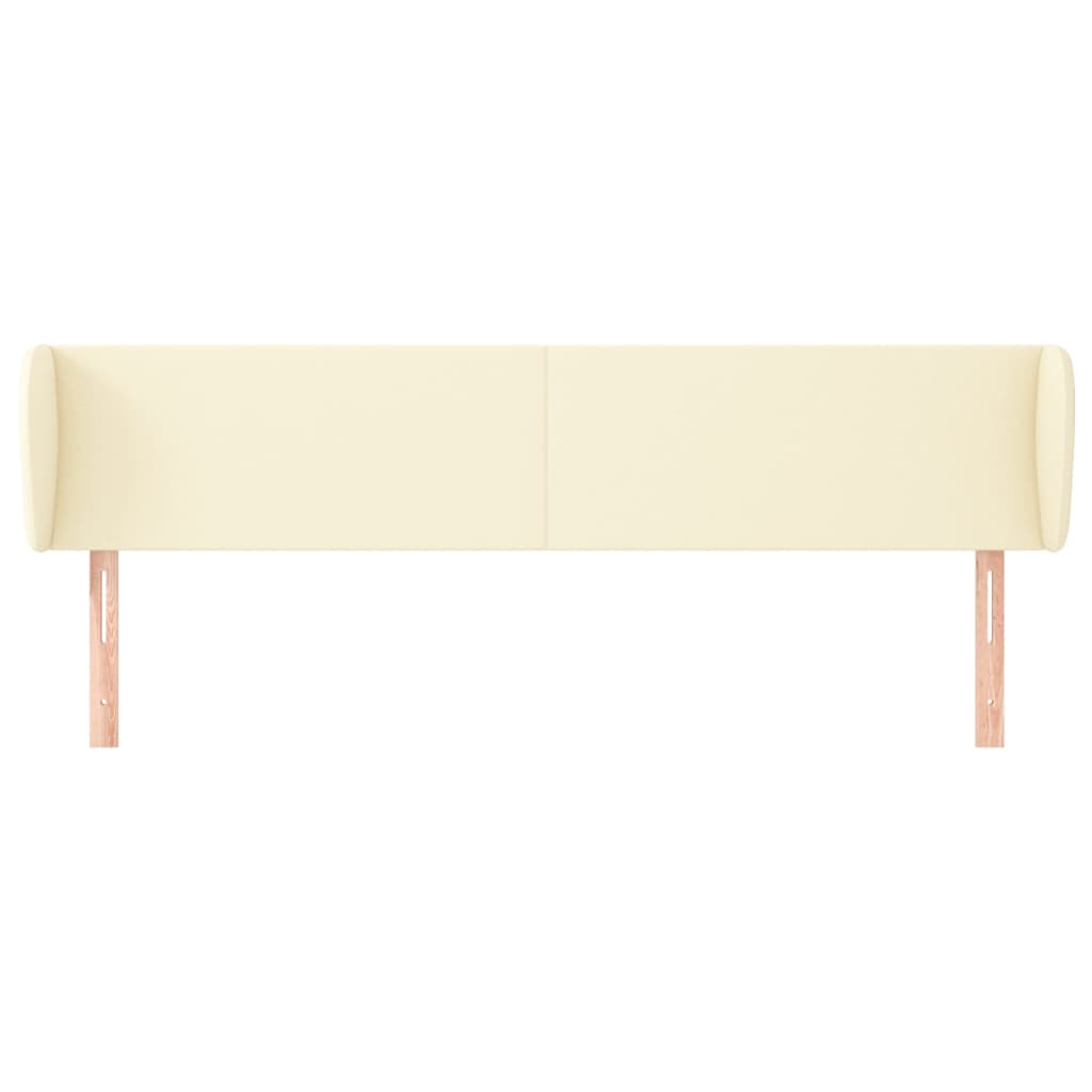 Testiera ad Orecchio Crema 163x23x78/88 cm in Similpelle