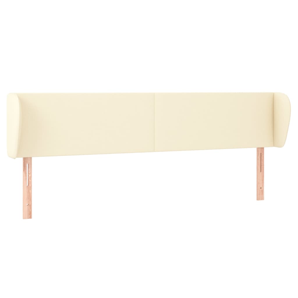 Testiera ad Orecchio Crema 183x23x78/88 cm in Similpelle