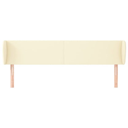Testiera ad Orecchio Crema 183x23x78/88 cm in Similpelle