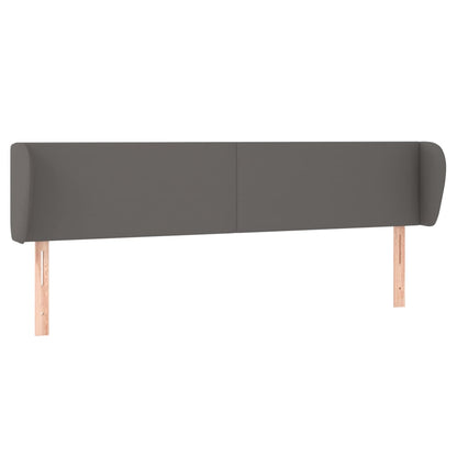Testiera ad Orecchio Grigio 203x23x78/88 cm in Similpelle