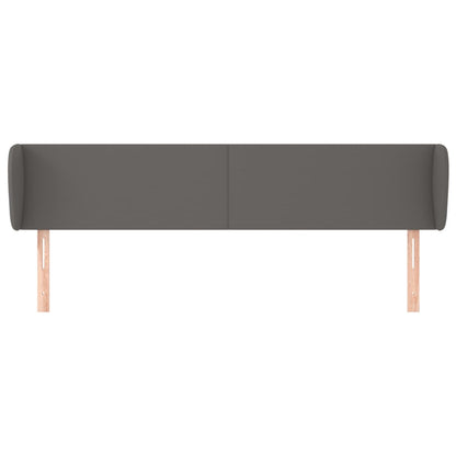 Testiera ad Orecchio Grigio 203x23x78/88 cm in Similpelle