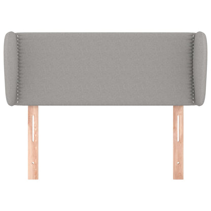 Testiera ad Orecchio Grigio Chiaro 93x23x78/88 cm in Tessuto