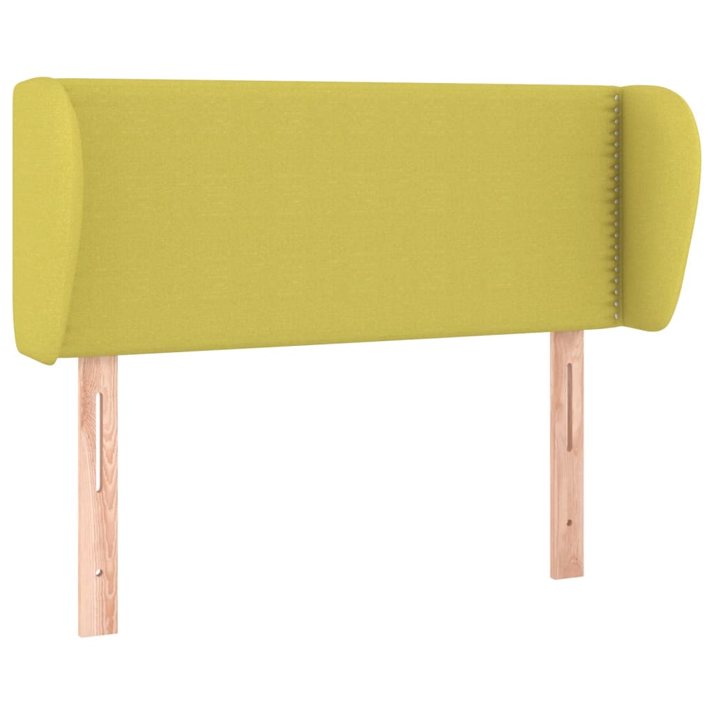 Testiera ad Orecchio Verde 93x23x78/88 cm in Tessuto
