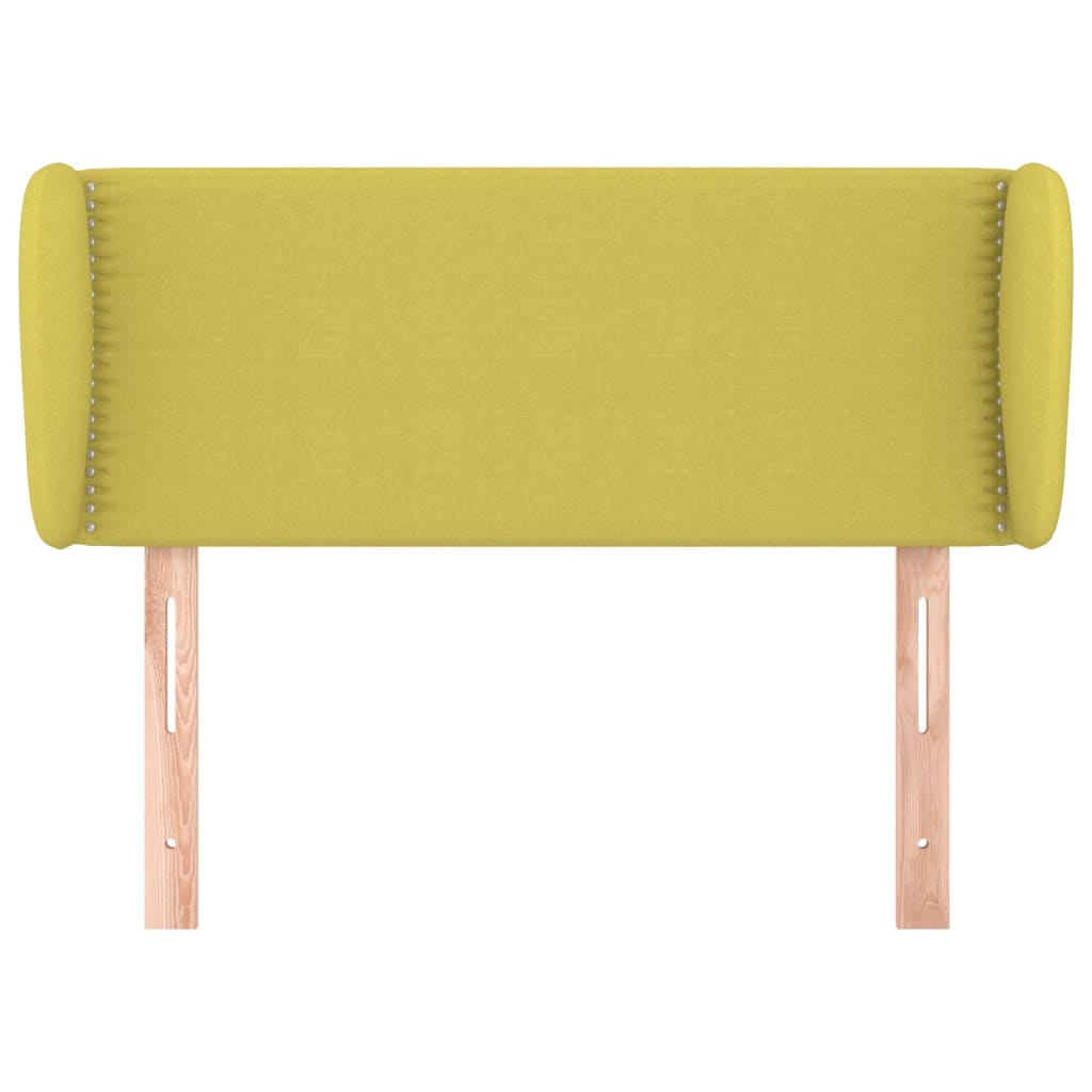 Testiera ad Orecchio Verde 93x23x78/88 cm in Tessuto