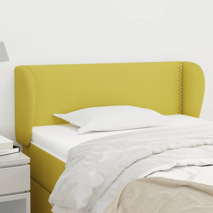 Testiera ad Orecchio Verde 93x23x78/88 cm in Tessuto