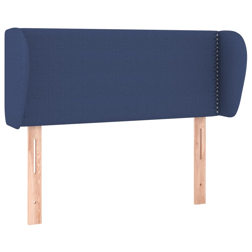 Testiera ad Orecchio Blu 103x23x78/88cm in Tessuto