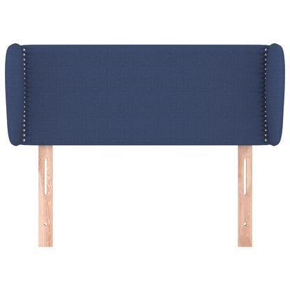 Testiera ad Orecchio Blu 103x23x78/88cm in Tessuto