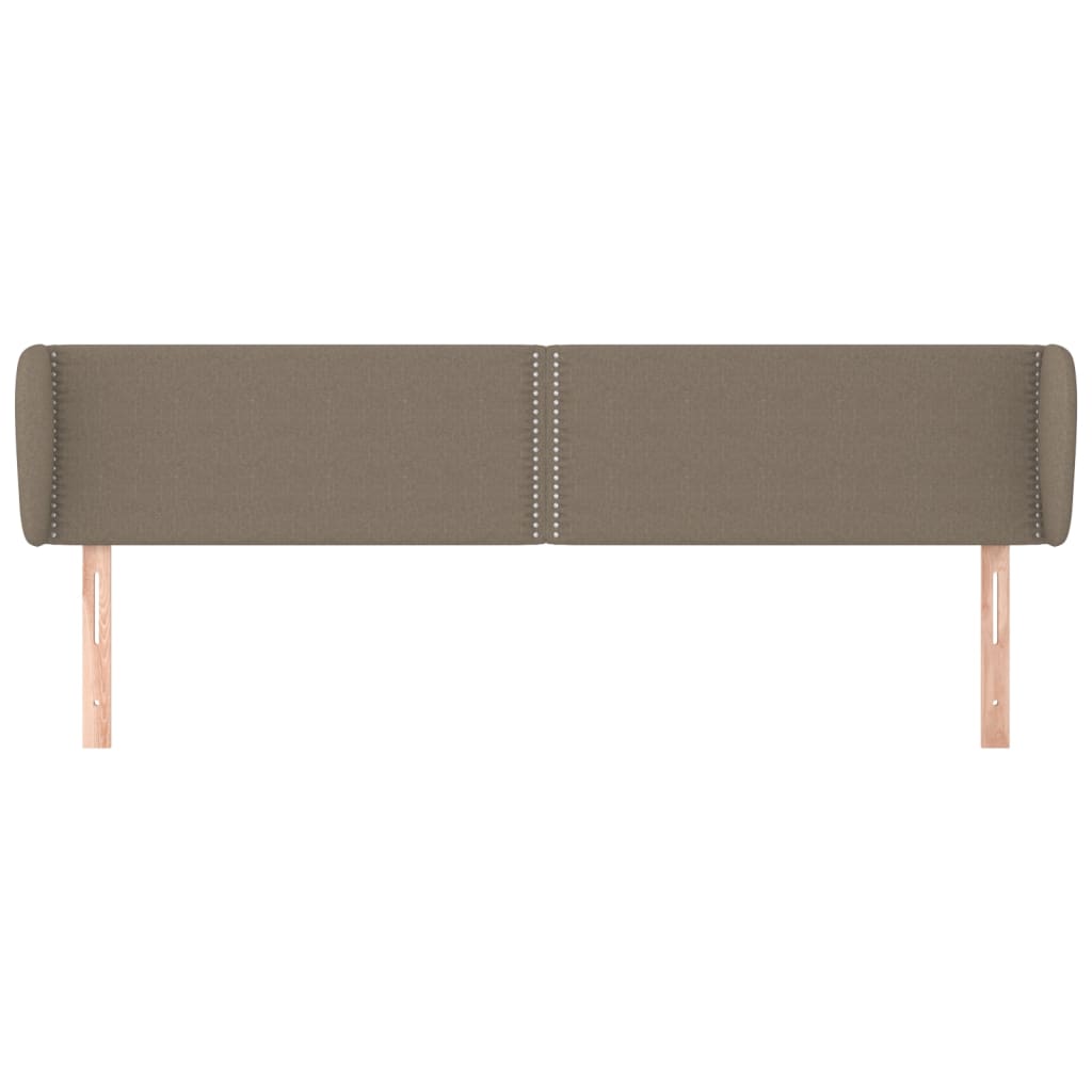 Testiera ad Orecchio Tortora 163x23x78/88 cm in Tessuto