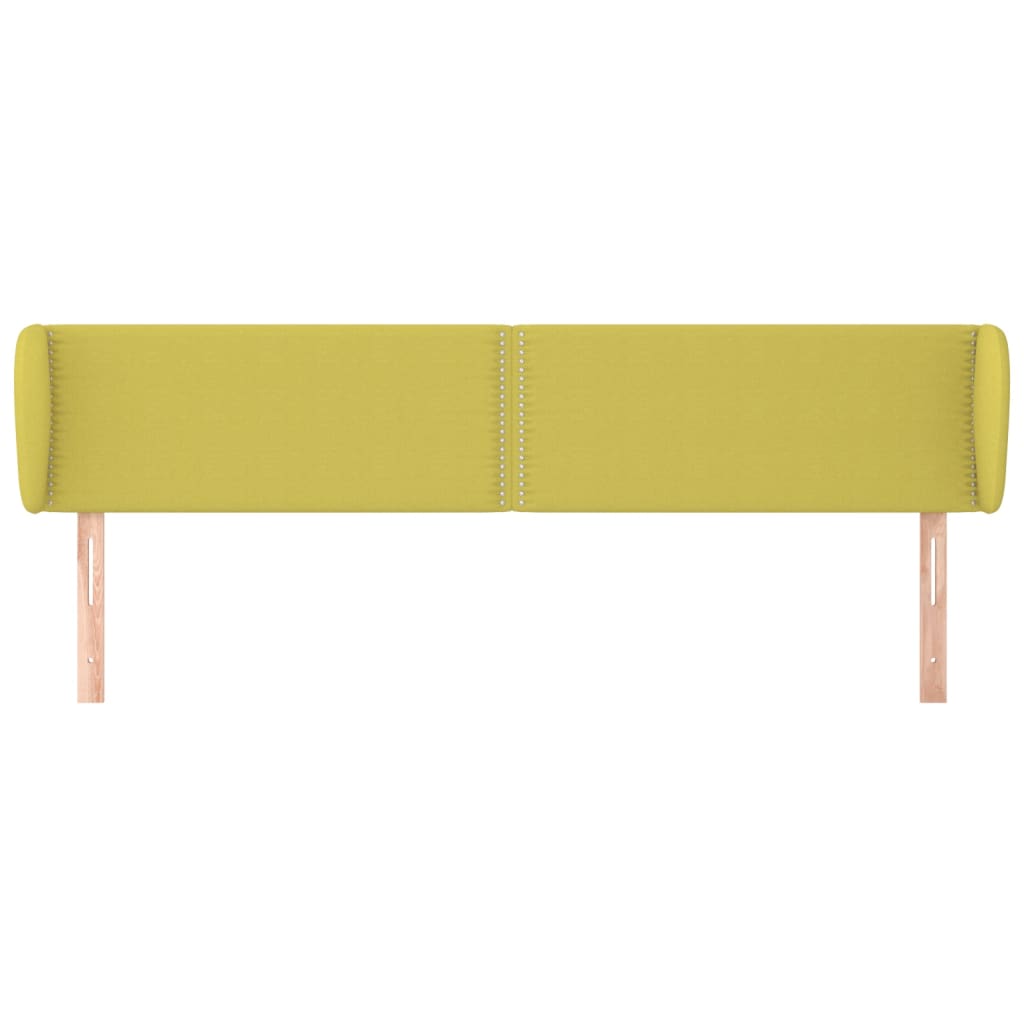 Testiera ad Orecchio Verde 163x23x78/88 cm in Tessuto