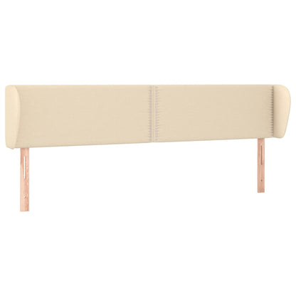 Testiera ad Orecchio Crema 183x23x78/88 cm in Tessuto