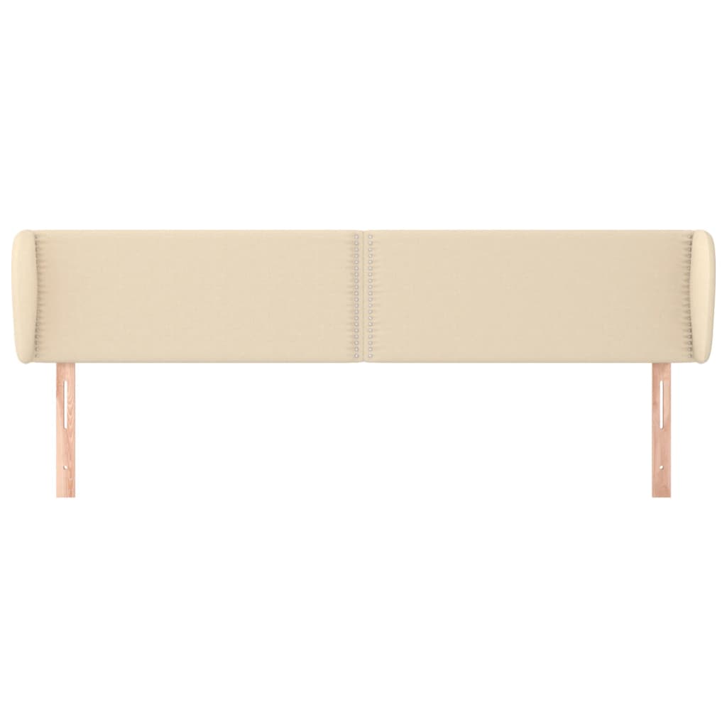 Testiera ad Orecchio Crema 183x23x78/88 cm in Tessuto