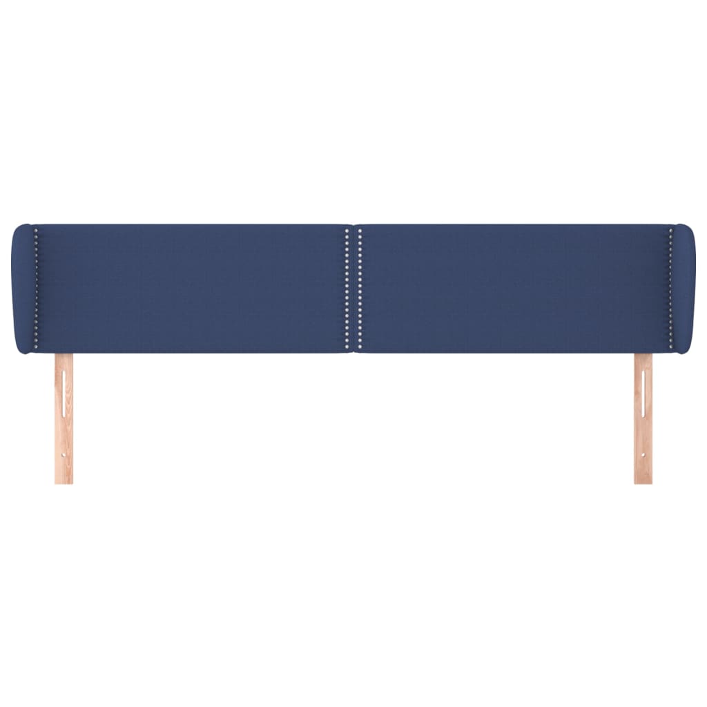 Testiera ad Orecchio Blu 183x23x78/88 cm in Tessuto