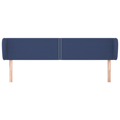 Testiera ad Orecchio Blu 183x23x78/88 cm in Tessuto