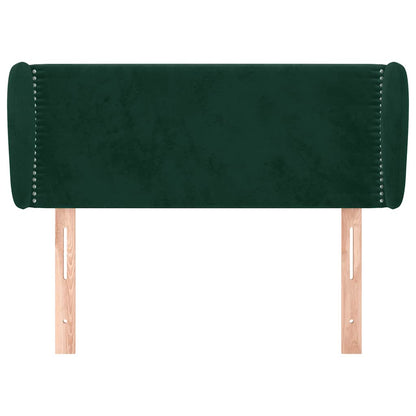 Testiera ad Orecchio Verde Scuro 83x23x78/88 cm in Velluto