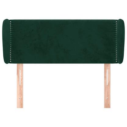Testiera ad Orecchio Verde Scuro 103x23x78/88 cm in Velluto