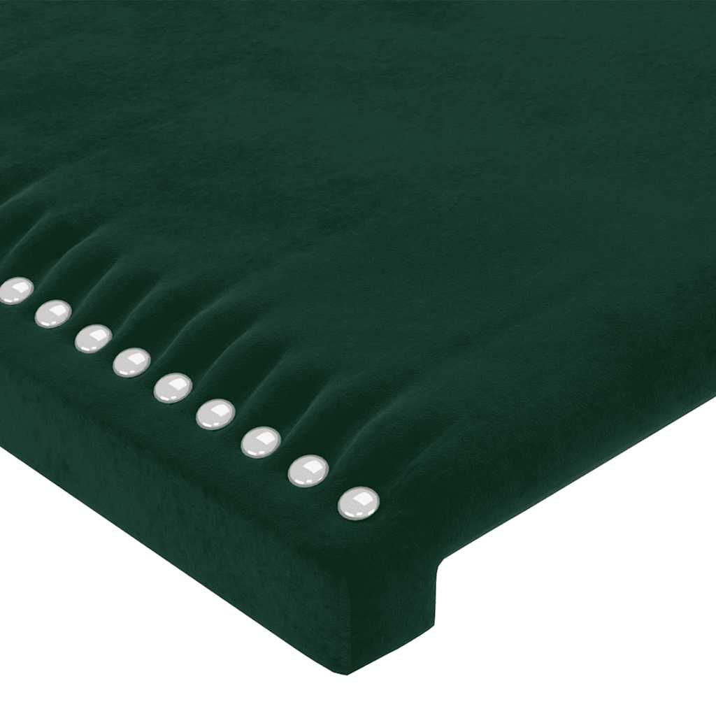 Testiera ad Orecchio Verde Scuro 147x23x78/88 cm in Velluto