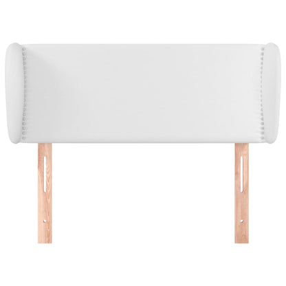 Testiera ad Orecchio Bianca 83x23x78/88 cm in Similpelle