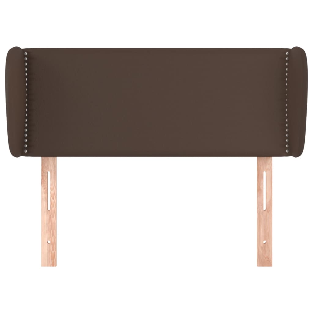 Testiera ad Orecchio Marrone 83x23x78/88 cm in Similpelle