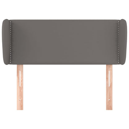 Testiera ad Orecchio Grigia 83x23x78/88 cm in Similpelle