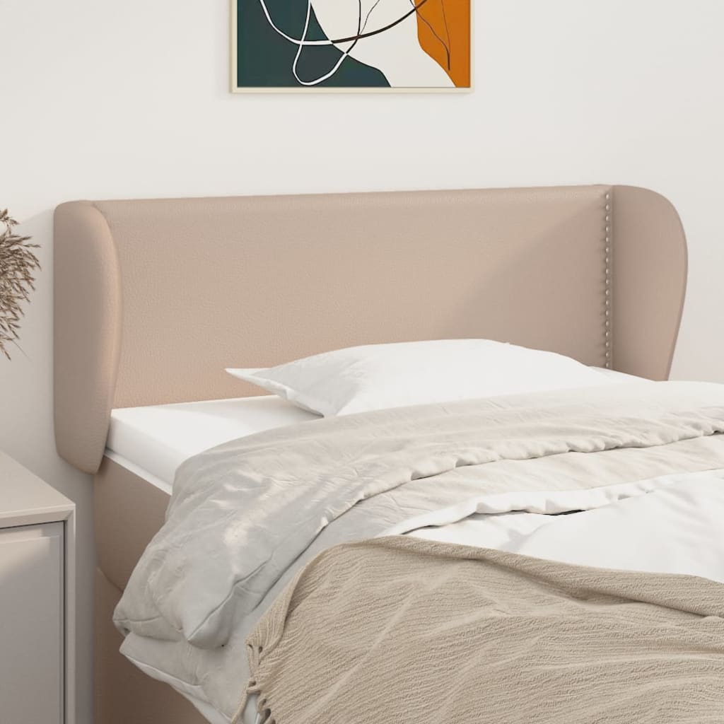 Testiera ad Orecchio Cappuccino 83x23x78/88 cm in Similpelle